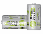 1x2 Ansmann maxE NiMH Akku Baby C 2500 mAh